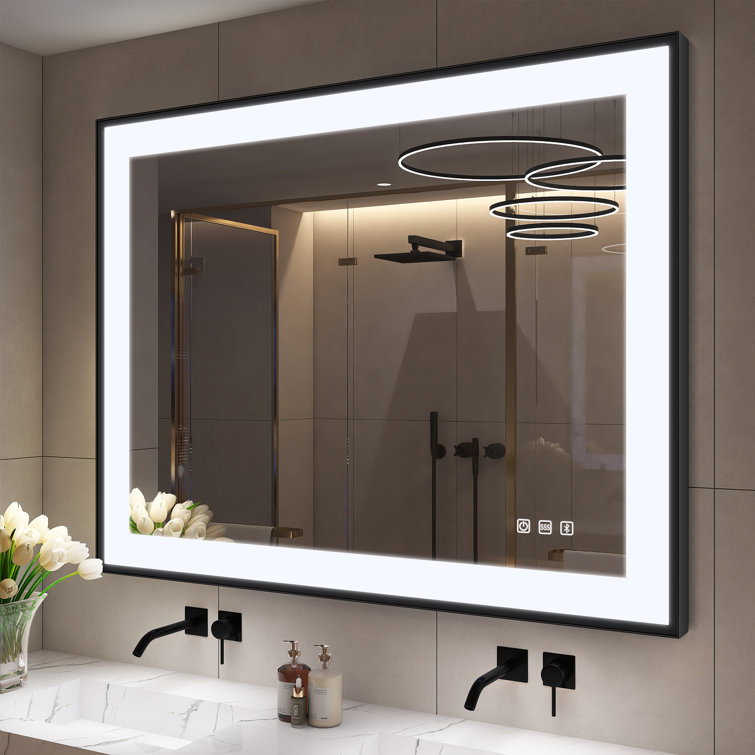 Mirror with discount lights and bluetooth